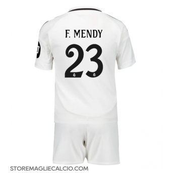 Real Madrid Ferland Mendy #23 Maglia Gara Casa Repliche 2024-25 Bambino